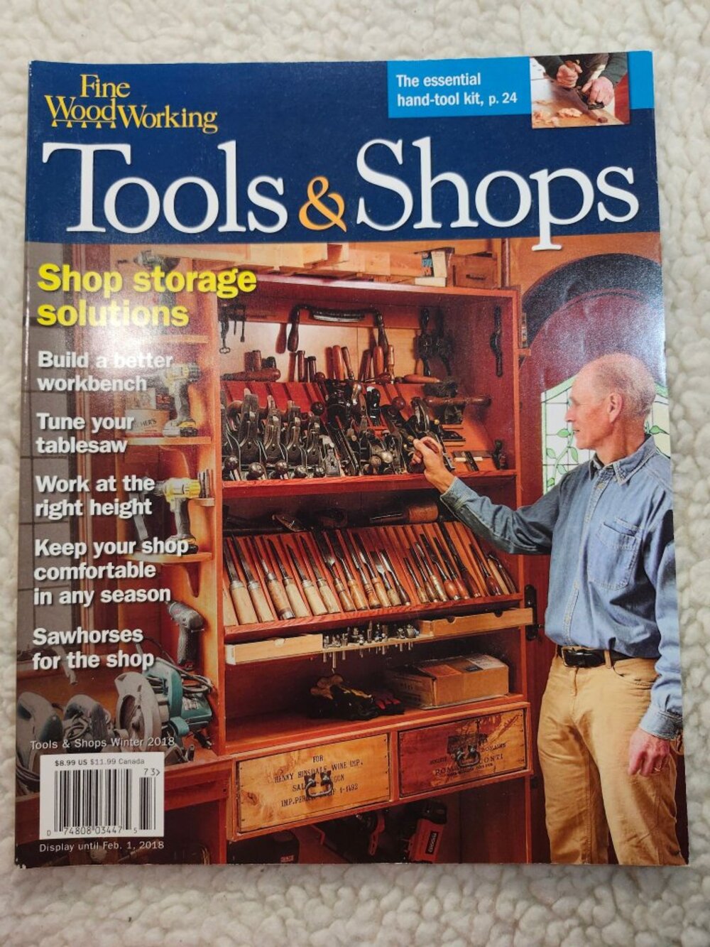 Fine Woodworking Tools & Shops Winter 2018 Magazine Shop Storage Workbench
